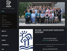 Tablet Screenshot of fultoncountyhealthdept.com